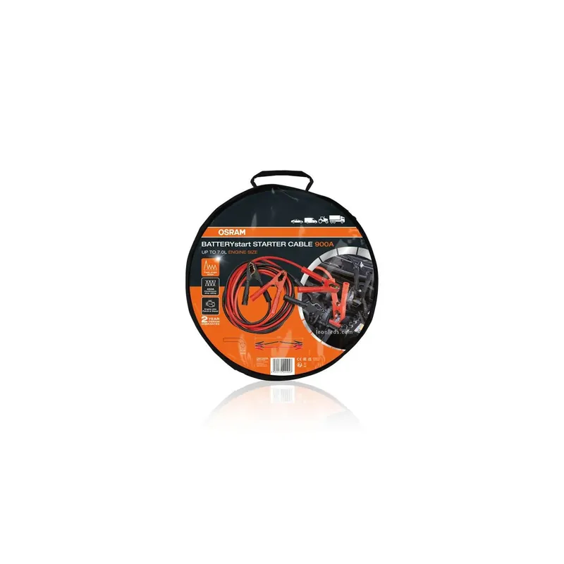 Pinzas de arranque 35mm2 de 4,5 metros capacidad 900A STARTERcable 900A OSC350A 12V - 24V - Osram Automoción Devolución Gratuita