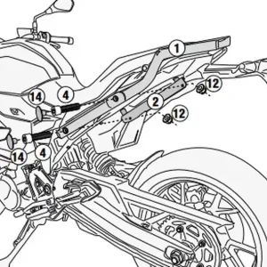 Adaptador portaequipajes BMW F 900 R / XR 20> Disponible Ahora