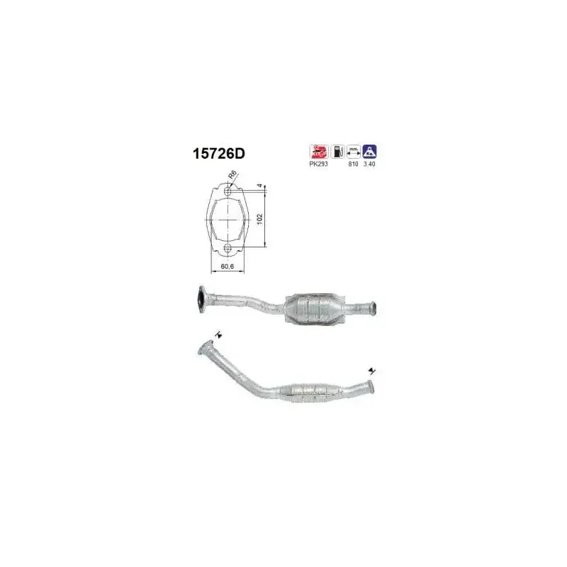 AS 15726D Catalizador Mejor Precio